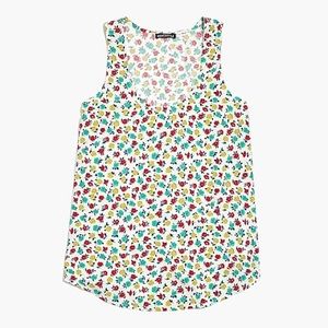 NWT J.CREW rayon floral tank